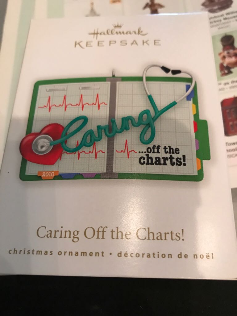 Caring Off the Charts!  (Nursing) ornament collectible - Main Image 2