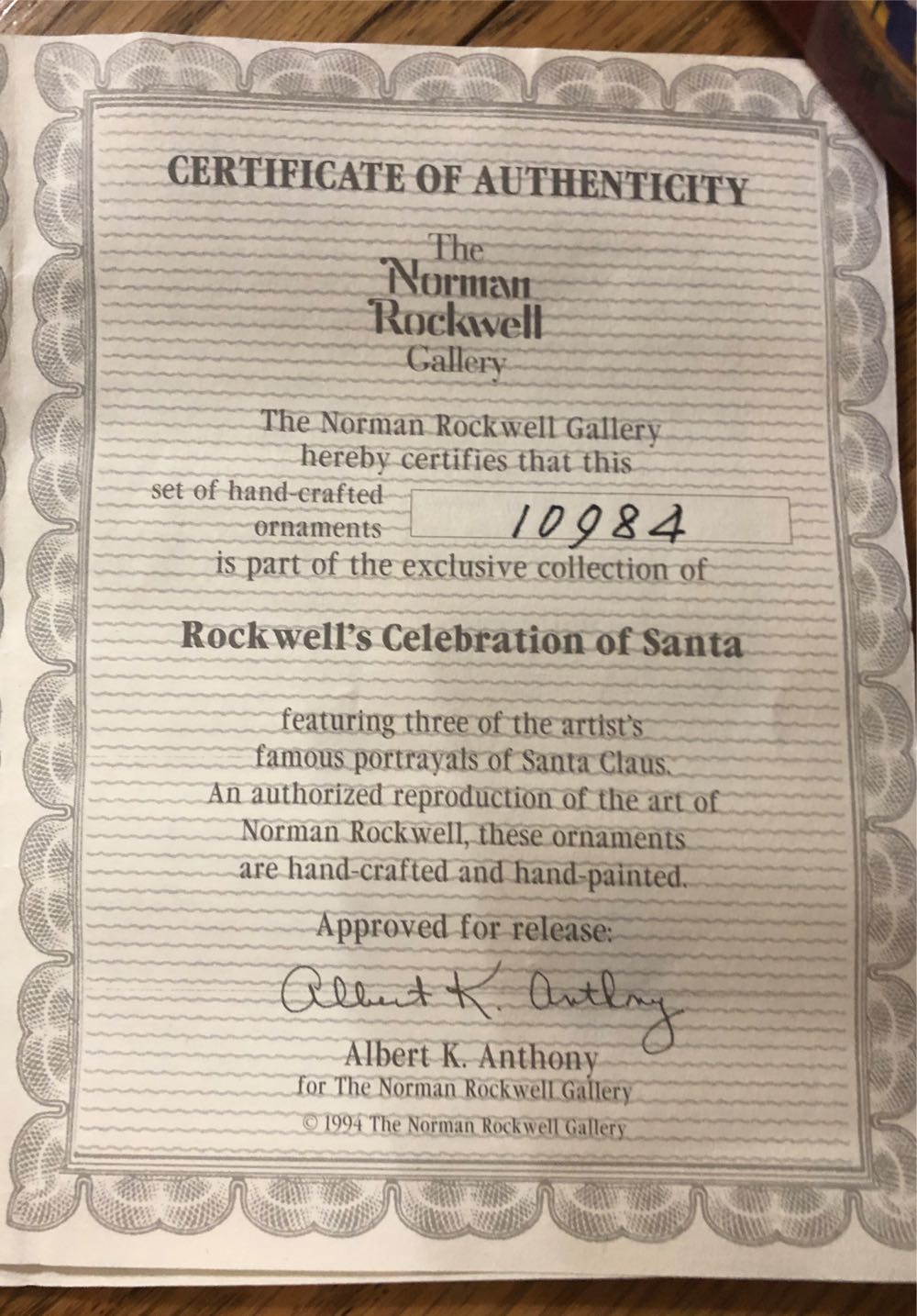 Rockwell The Night Before Christmas - Rockwell’s Collection Of Santa (Santa) ornament collectible - Main Image 4