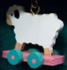 Folk Art Lamb (Miniatures) ornament collectible - Main Image 1
