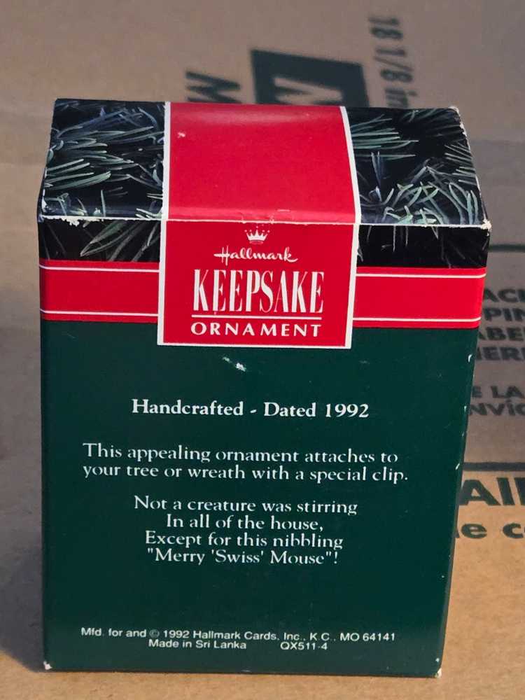 Merry Swiss Mouse  (Mice) ornament collectible - Main Image 3