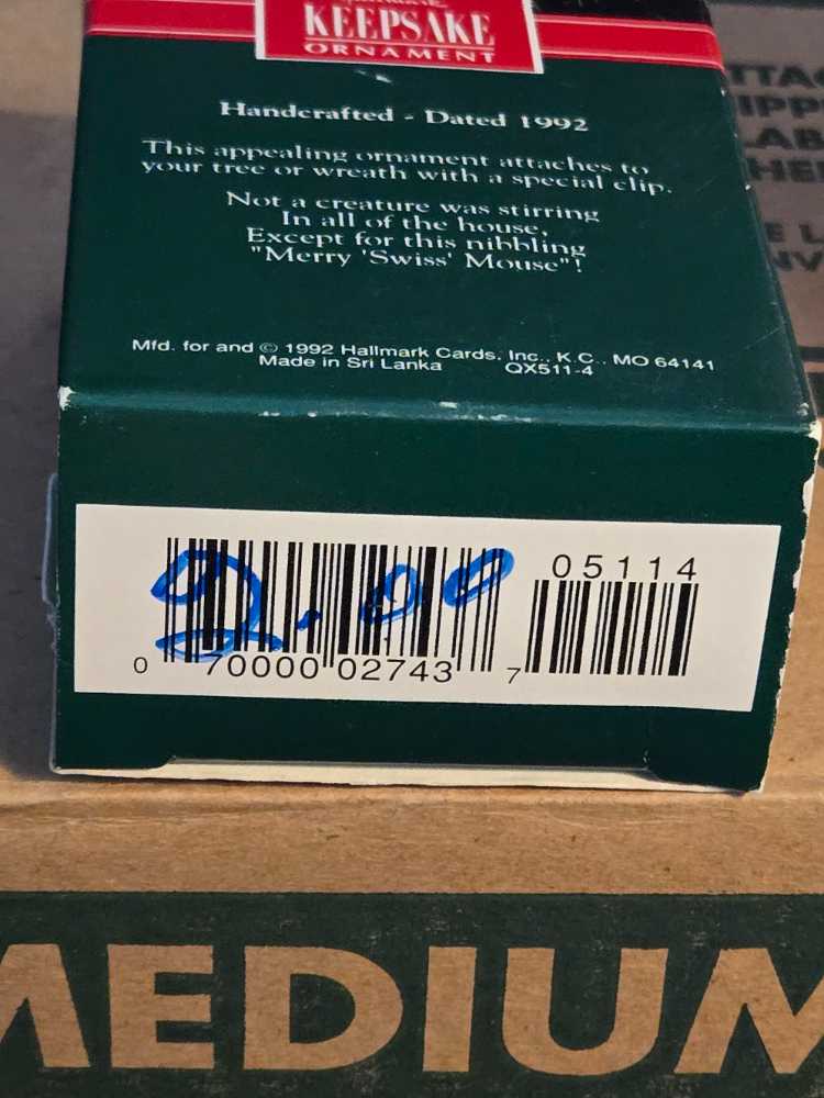 Merry Swiss Mouse  (Mice) ornament collectible - Main Image 4