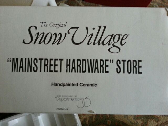 Mainstreet Hardware Store - Original Snow Village - Building (The Original Snow Village) ornament collectible - Main Image 2