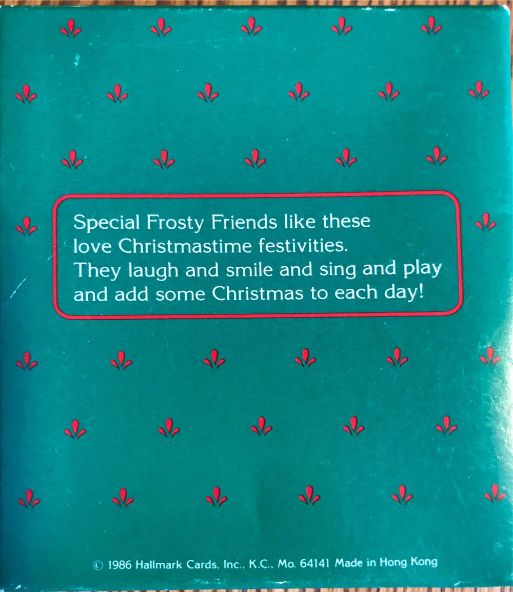 Frosty Friends #7 (1986) - 7th (Collector’s Series) ornament collectible - Main Image 3