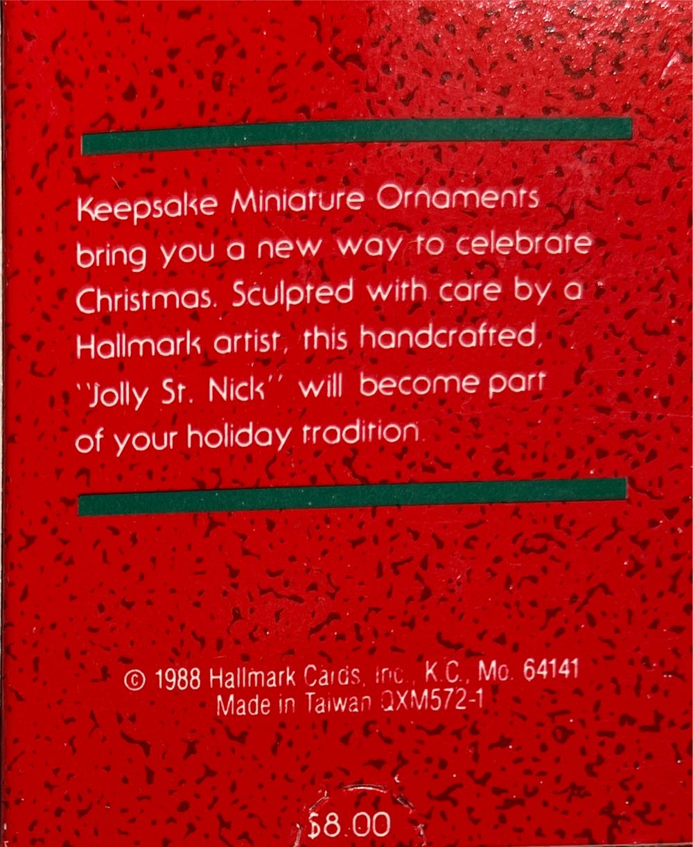 Miniature Jolly St. Nick  (Miniatures) ornament collectible - Main Image 2