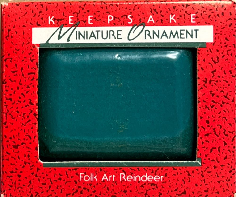 MO - Folk Art Reindeer  (Miniatures) ornament collectible - Main Image 2