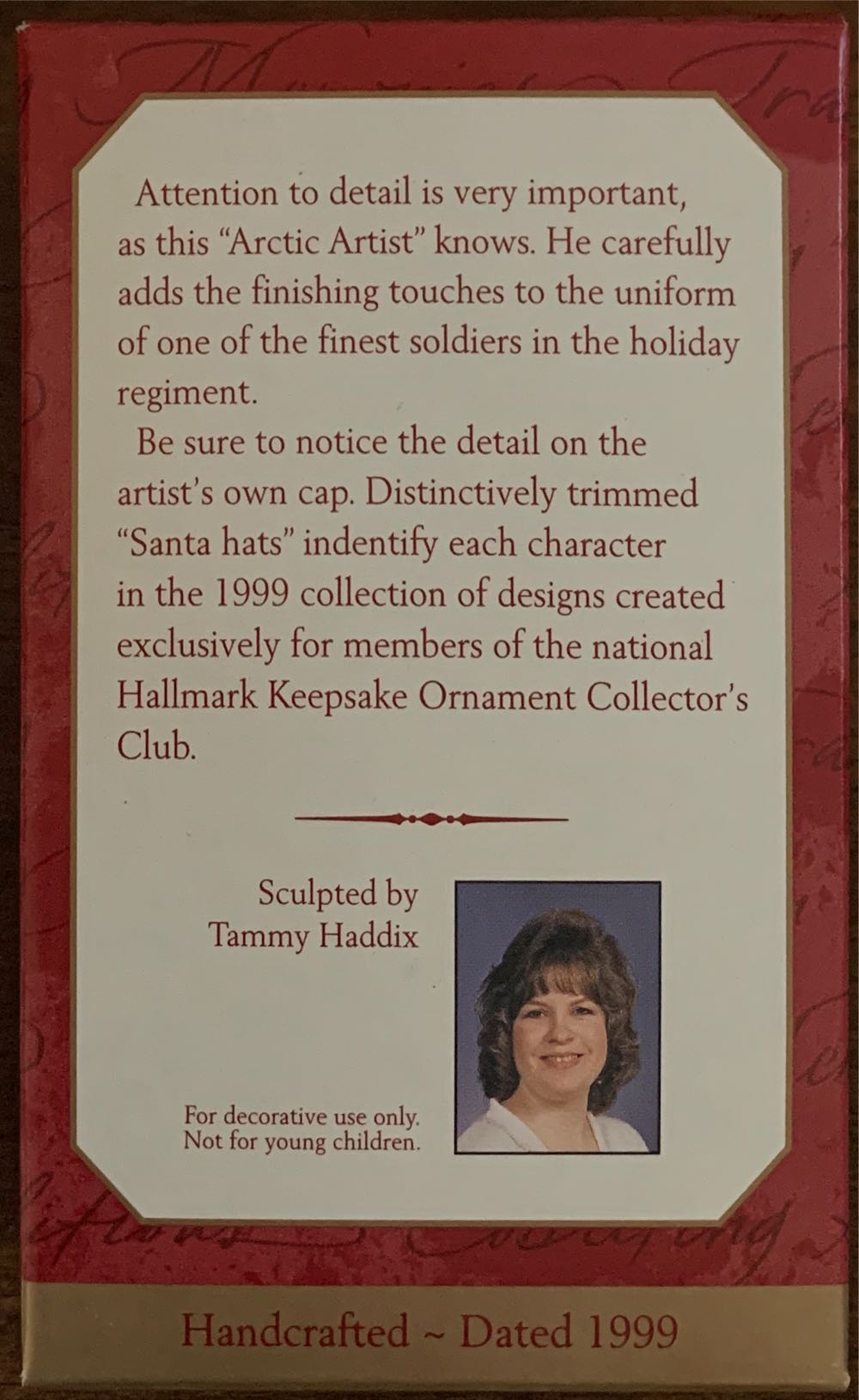 Arctic Artist - Membership Ornaments (Keepsake CLUB Ornament) ornament collectible - Main Image 2