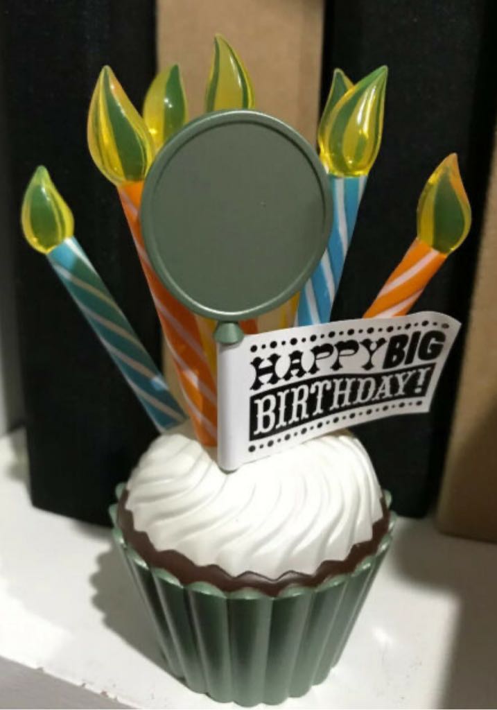Happy BIG Birthday!  (Cupcake, Birthday) ornament collectible - Main Image 2