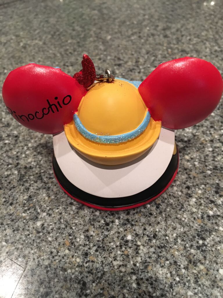 Pinocchio Ear Hat Ornament Disney - Disney Ear Hat (Disney) ornament collectible - Main Image 2