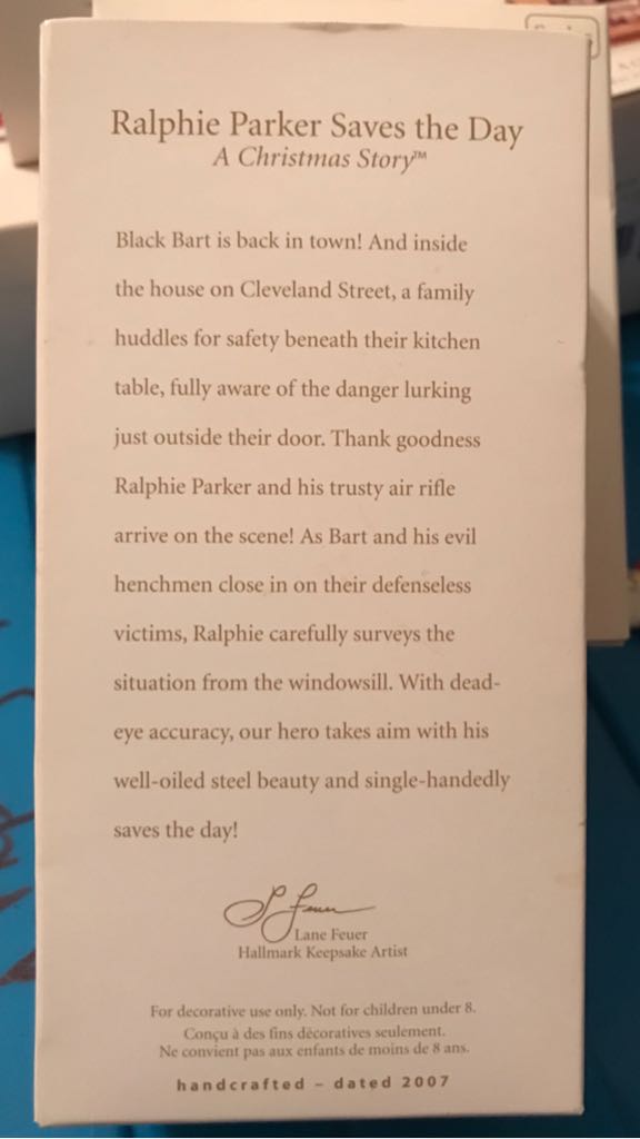 Ralphie Parker Saves The Day  (Hallmark Keepsake: A Christmas Story) ornament collectible - Main Image 2