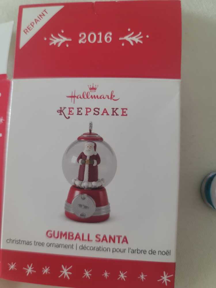 Gumball Santa 2016 - Repaint - Miniature (Santa) ornament collectible - Main Image 3