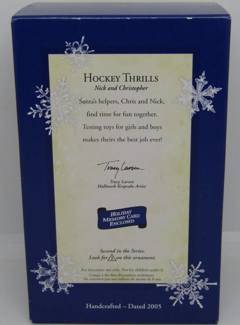 Hockey Thrills - Nick and Christopher ornament collectible - Main Image 2