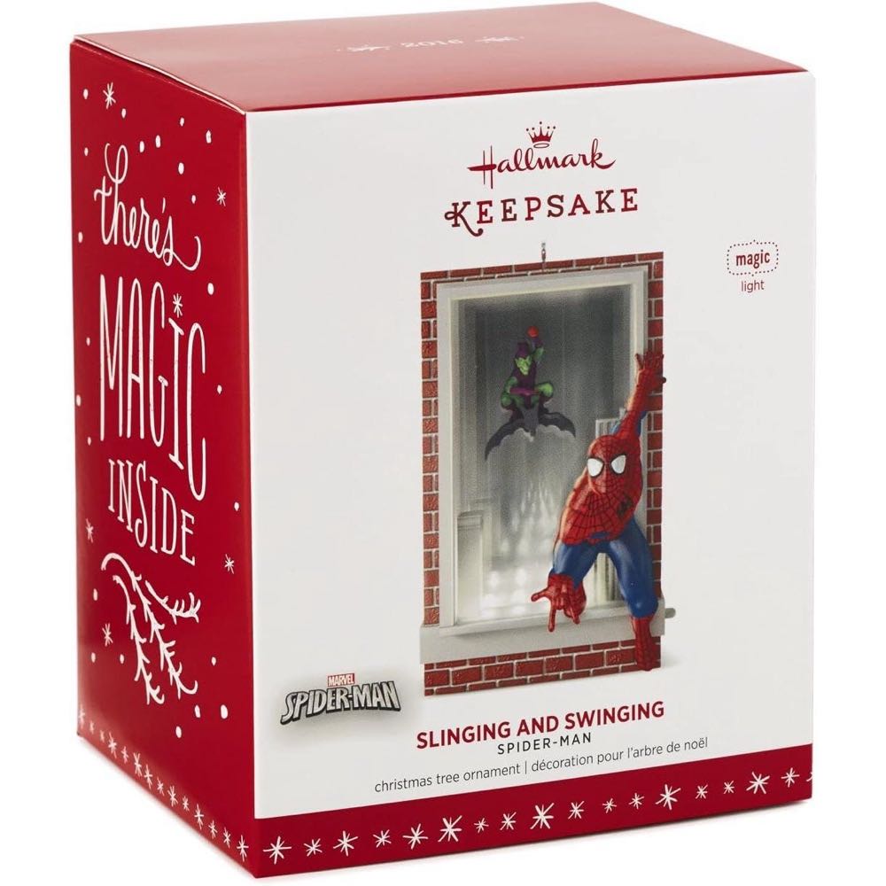 Slinging And Swinging - Spider-Man (Spider-Man) ornament collectible - Main Image 2