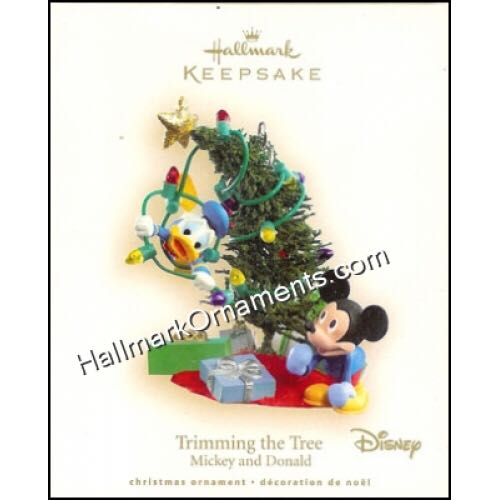 Trimming The Tree - Disney (Mickey And Donald) ornament collectible - Main Image 2