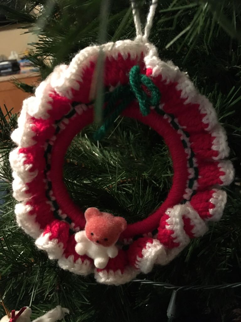 Bear In Wreath  ornament collectible - Main Image 1