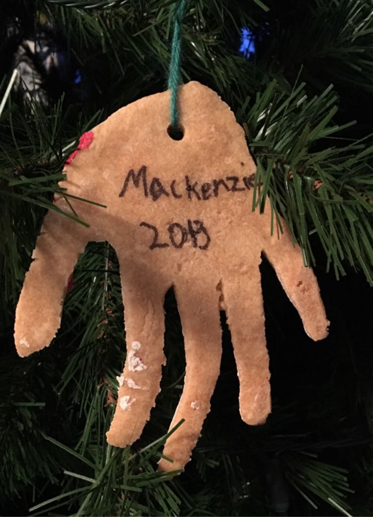 Handprint Santa  ornament collectible - Main Image 2