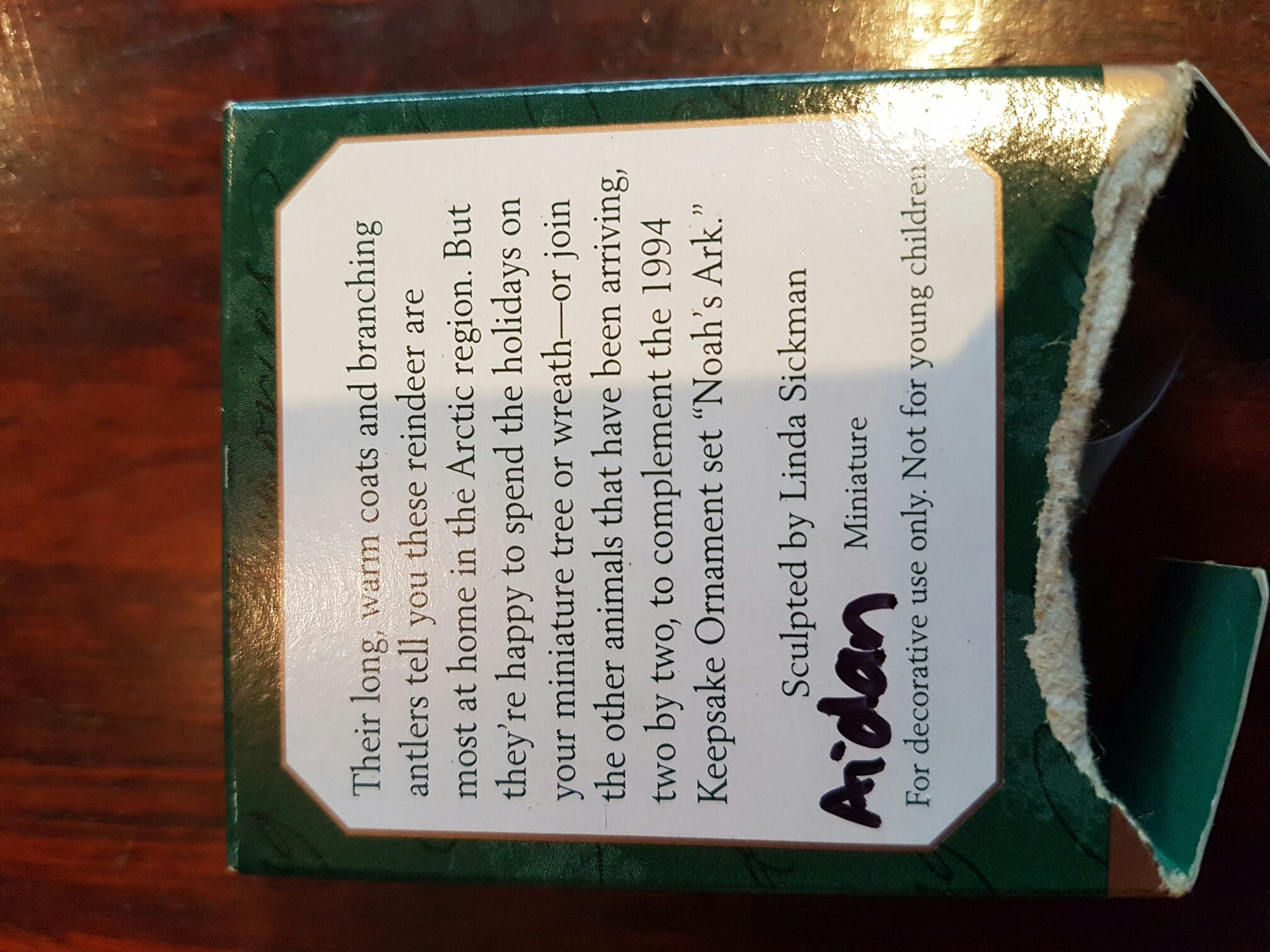Trusty Reindeer  ornament collectible - Main Image 2