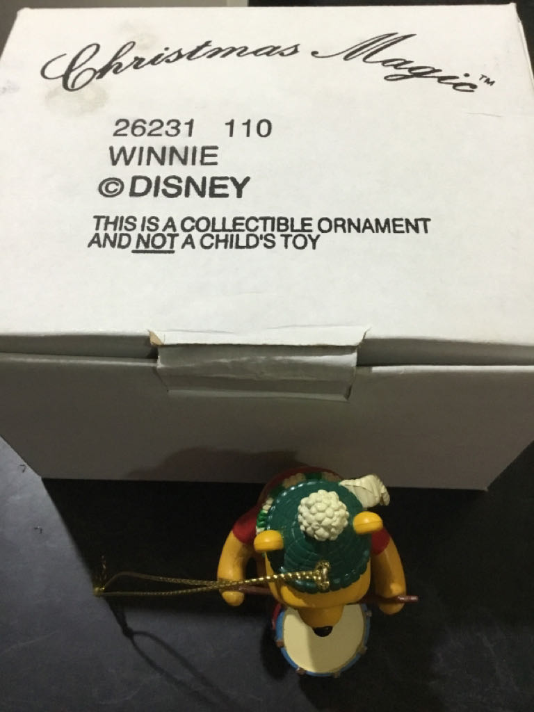 Winnie the Pooh with Drum - Disney Winnie The Pooh (Grolier) ornament collectible - Main Image 2