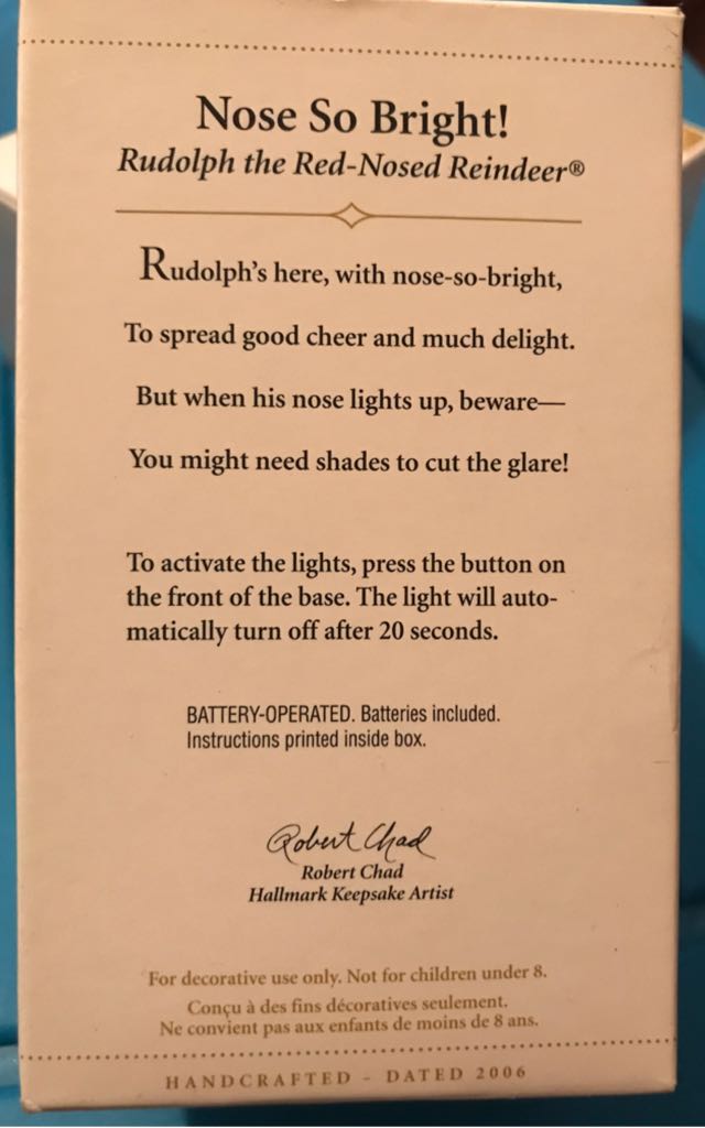 Nose So Bright - Rudolph The Red-Nosed Reindeer (Magic Light And Sound) ornament collectible - Main Image 2