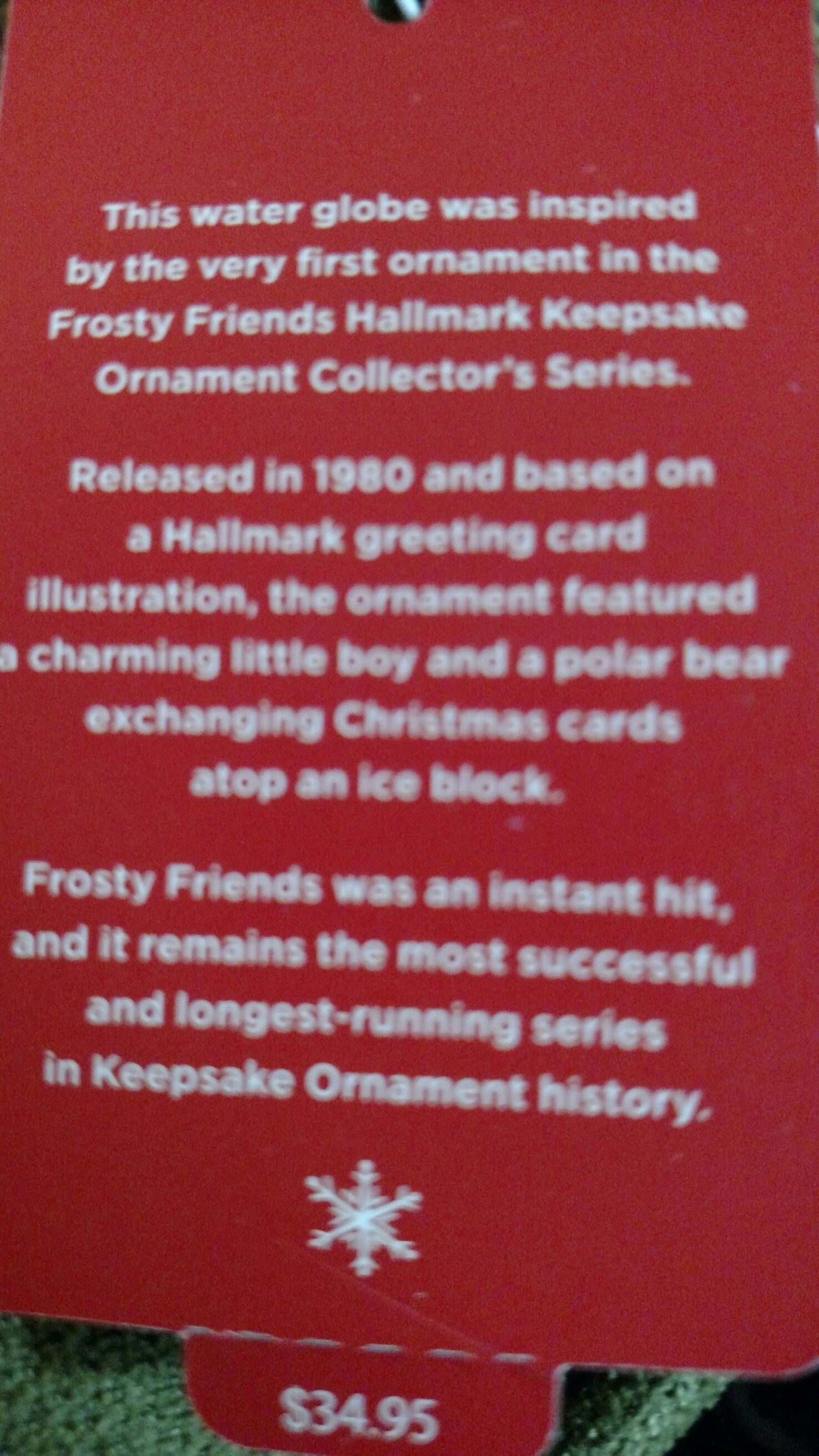 Frosty Friends Water Globe  ornament collectible - Main Image 2