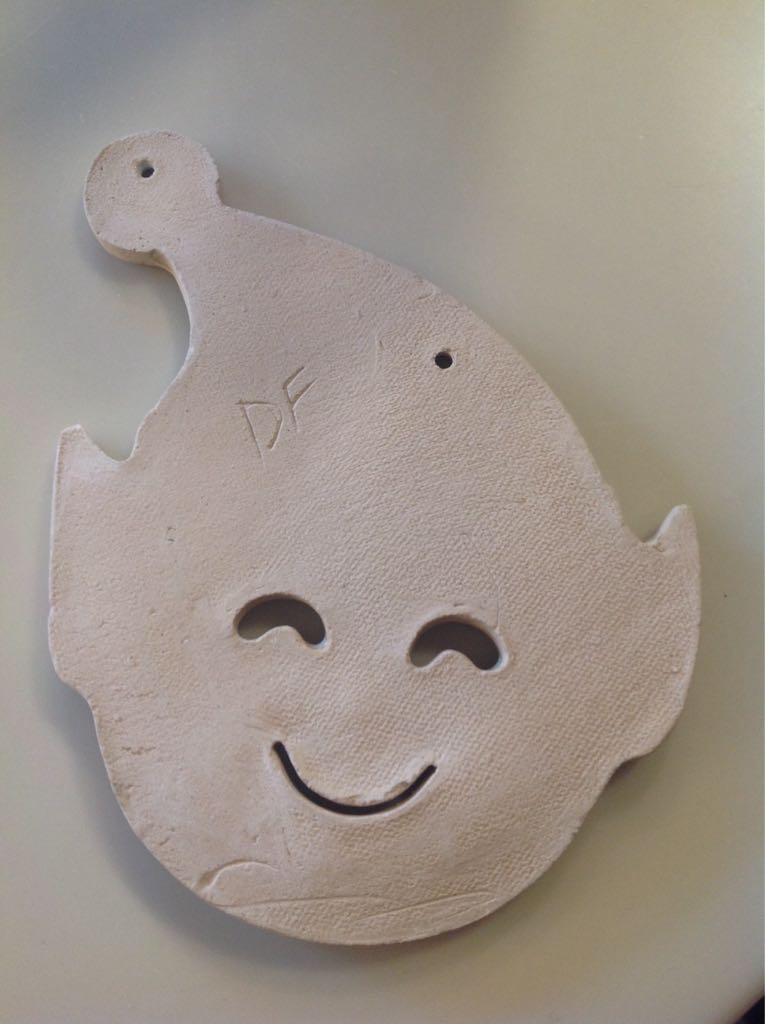 Pottery Elf  (Handmade) ornament collectible - Main Image 2