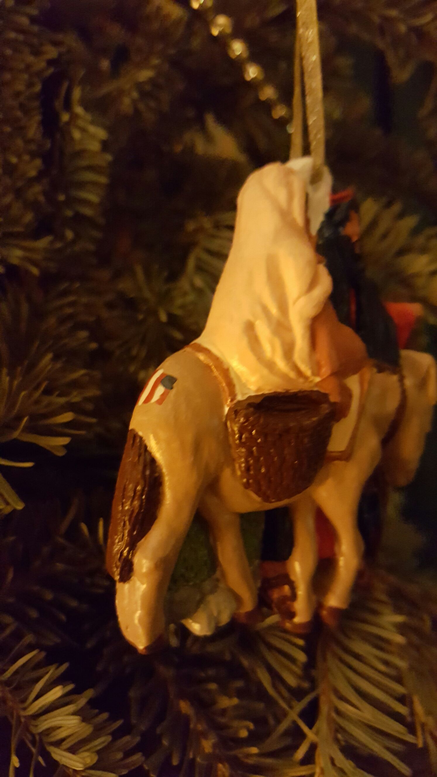 Mary and Joseph on Donkey  (Nativity) ornament collectible - Main Image 2