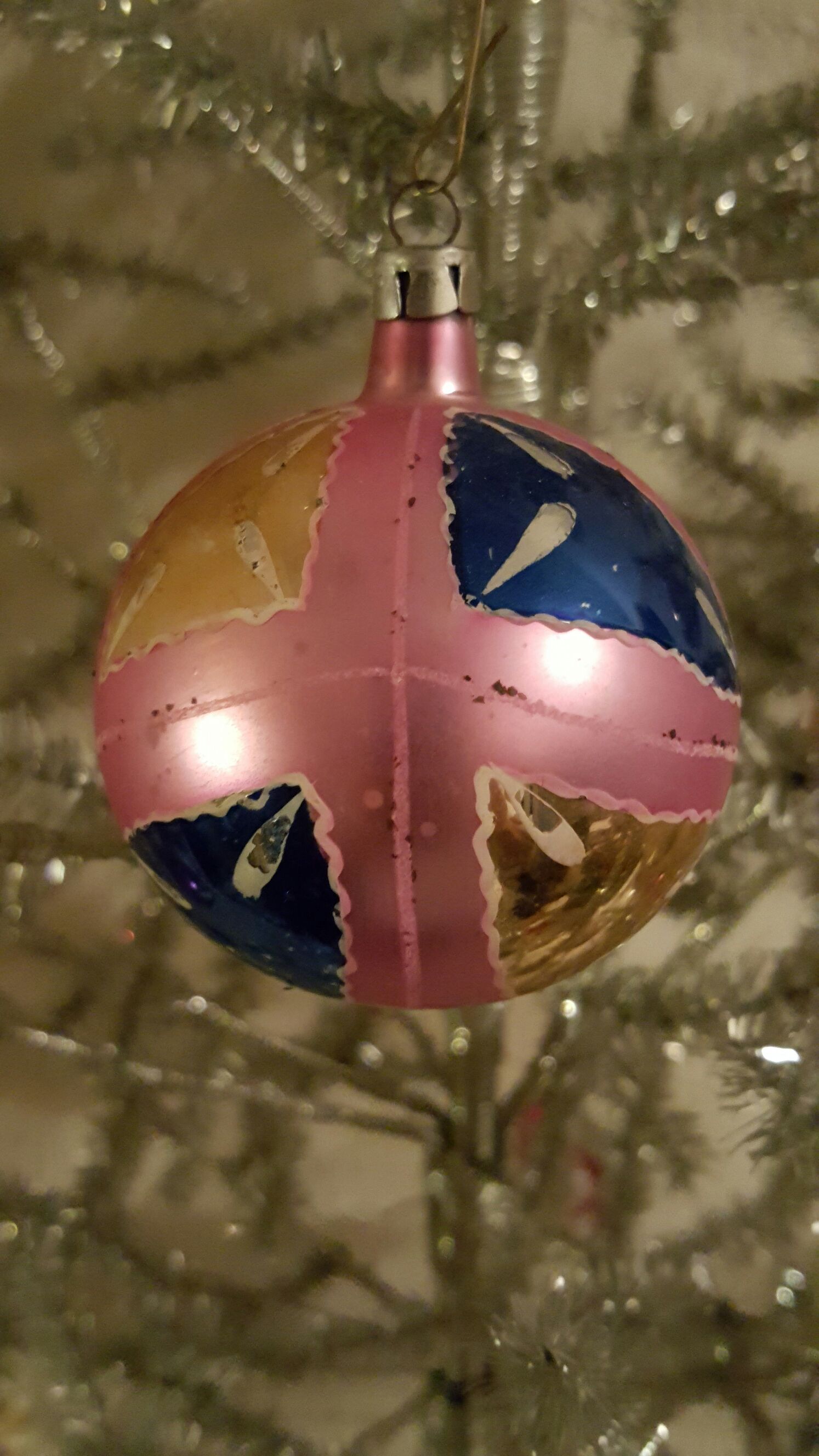 Red And Green Cross  ornament collectible - Main Image 2