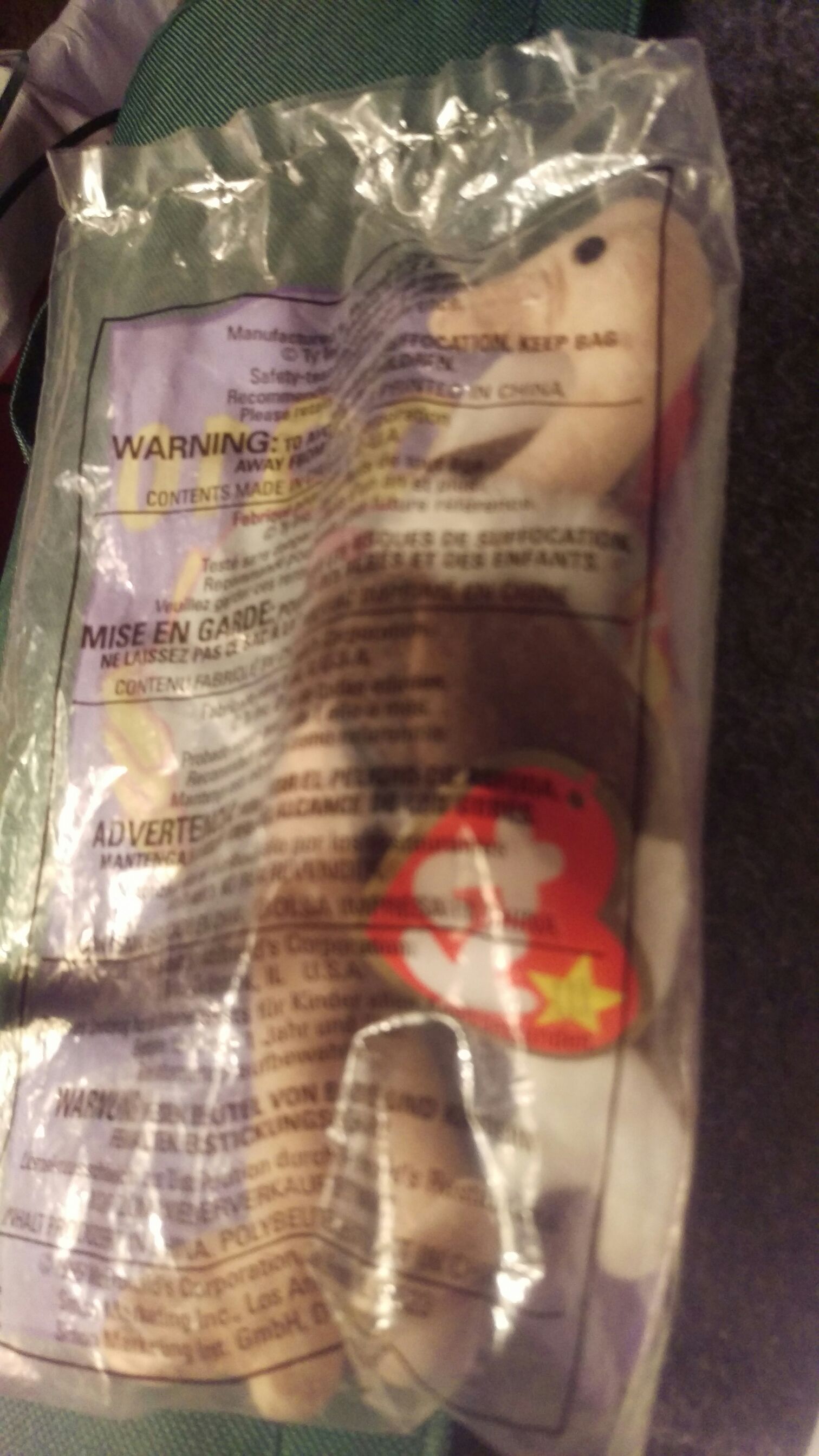 10-Stretchy the Ostrich Beanie Babies - 1999-Teenie Beanie Babies (McDonald’s Happy Meal Toy) ornament collectible - Main Image 1