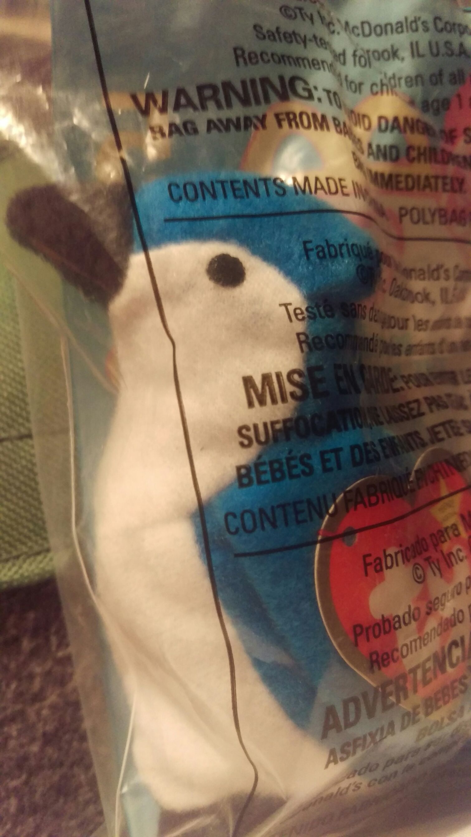 05-Rocket the Blue Jay Teenie Beanie Babies - 1999-Teenie Beanie Babies (McDonald’s Happy Meal Toy) ornament collectible - Main Image 1