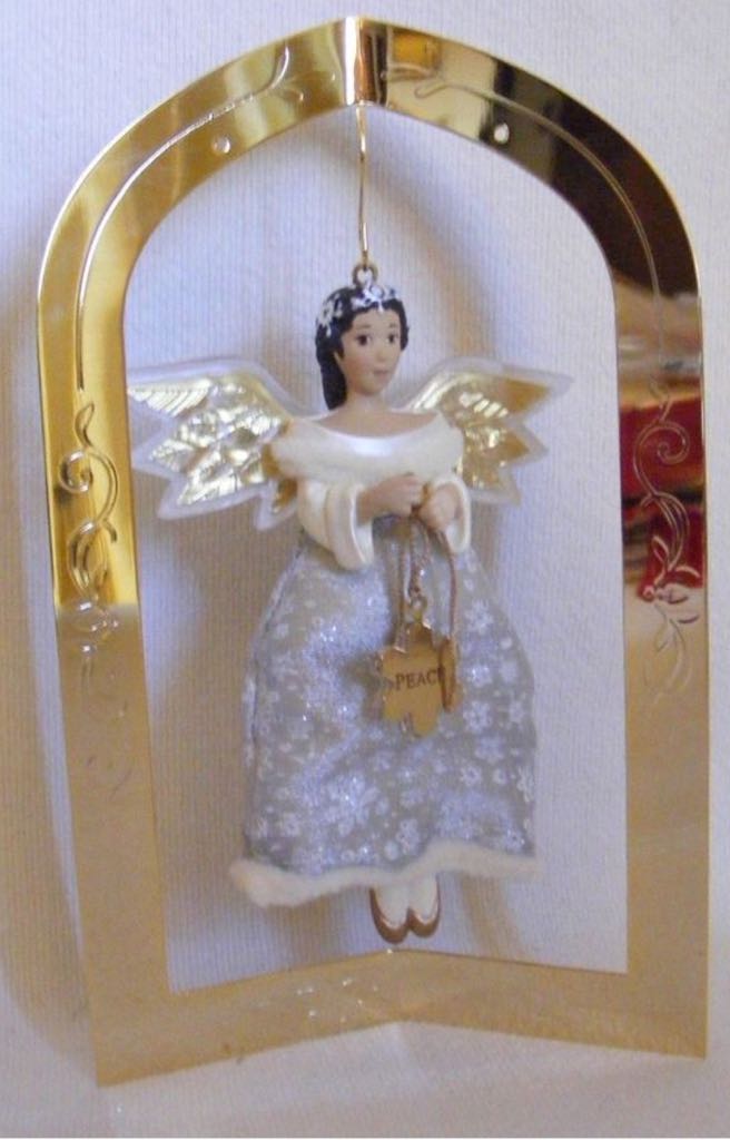 Hallmark The Gift Of Peace  (Angels, Brass) ornament collectible - Main Image 2