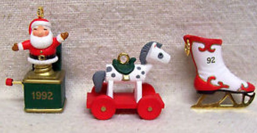 Hallmark Keepsake. 1992. Collector’s Club. Christmas. Christmas Treasures. Miniature. - Hallmark KOC Limited Edition (Christmas Treasures) ornament collectible - Main Image 2