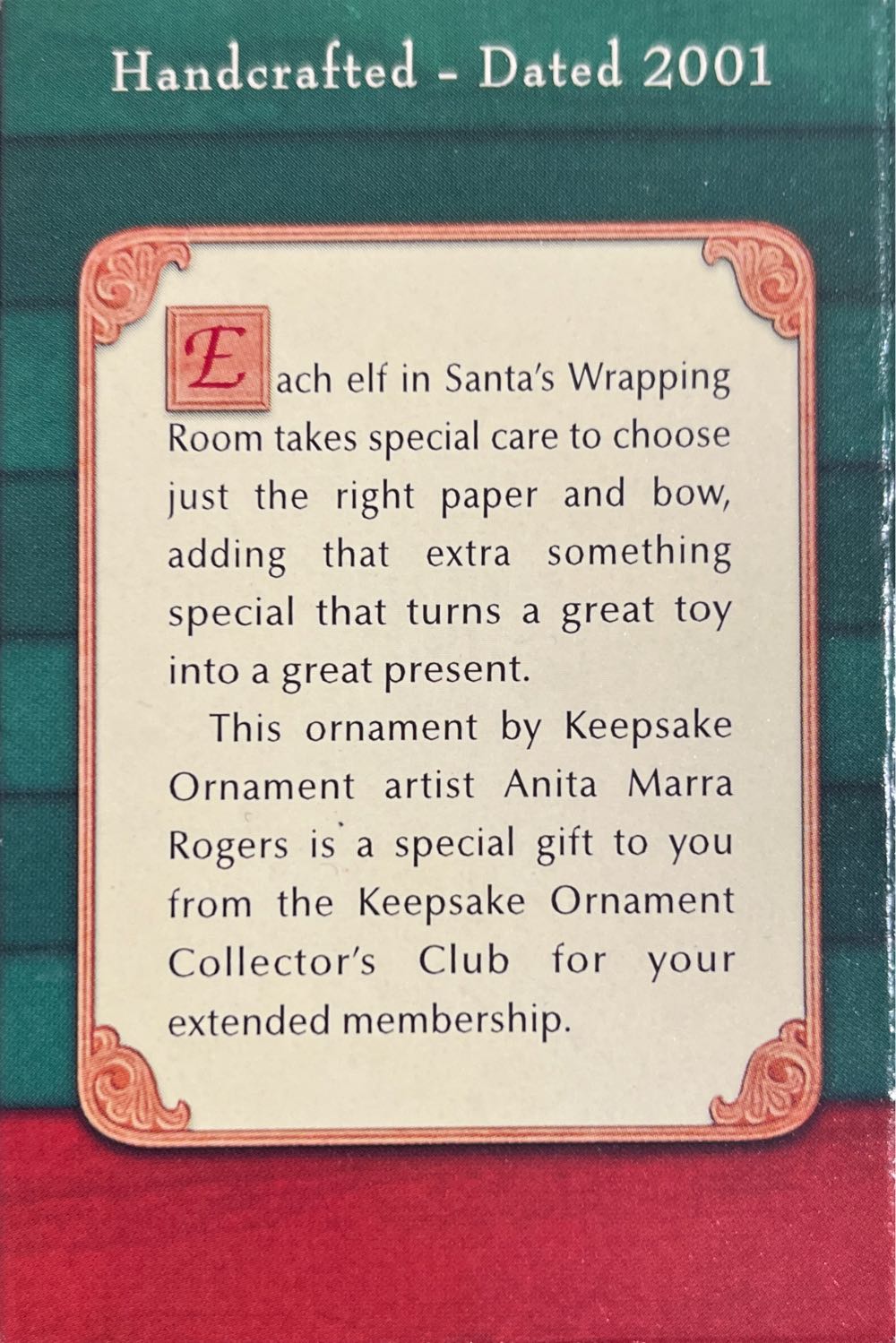 Ready For Delivery  - KOC Club (Keepsake Ornament Collector’s Club) ornament collectible - Main Image 2