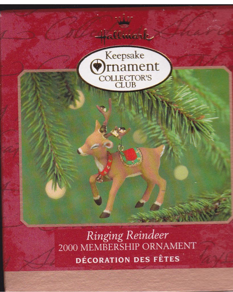 Ringing Reindeer - Member Exclusive (Reindeer) ornament collectible - Main Image 1
