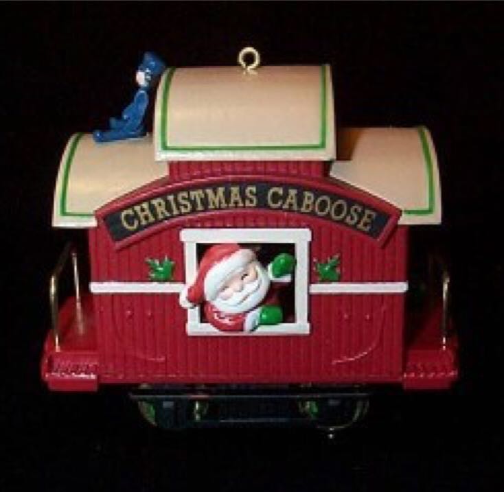 Here Comes Santa 1989 - Christmas Caboose (Santa) ornament collectible - Main Image 2