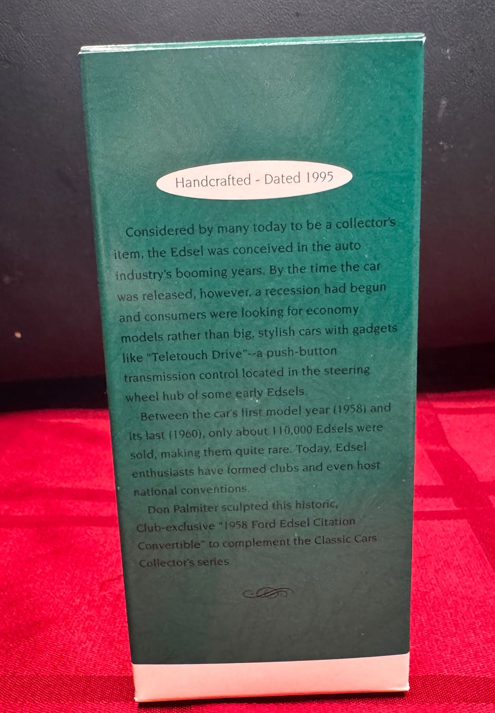 1958 Ford Edsel Citation Convertible - Classic American Cars Complements (Automobiles) ornament collectible - Main Image 3