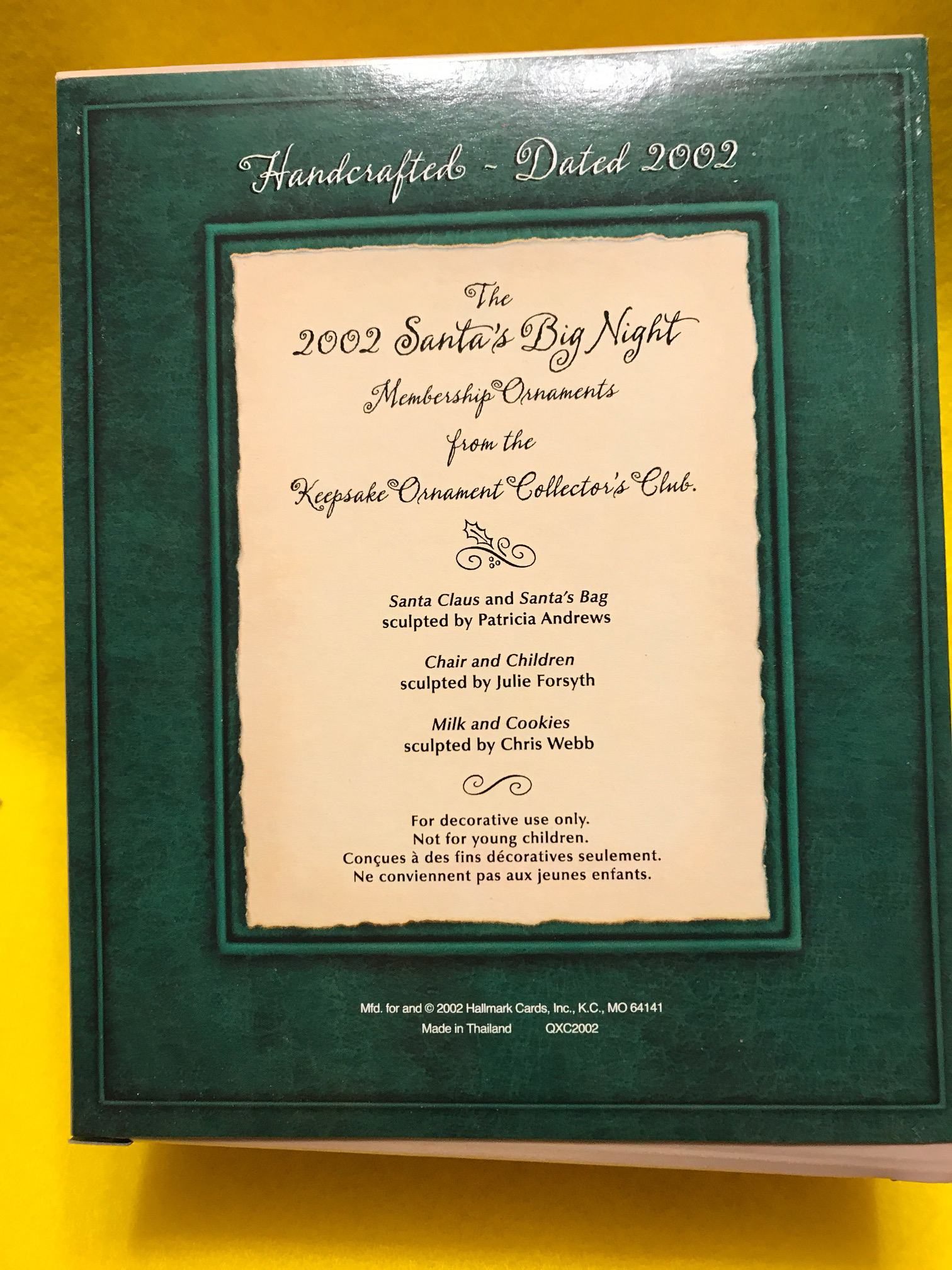 Santa’s Big Night - Santa’s Big Night (Hallmark Club Exclusive) ornament collectible - Main Image 4