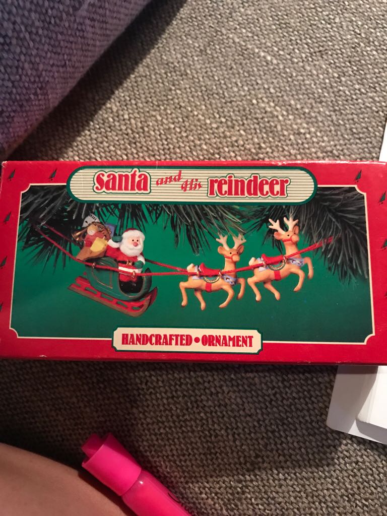 Santa And His Reindeer  - Santa (Keepsake Ornament) ornament collectible - Main Image 2