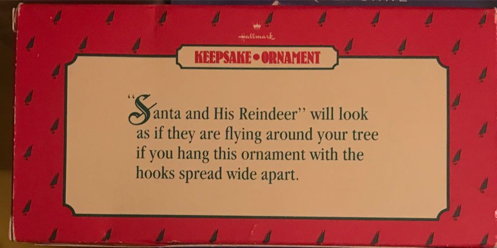 Santa And His Reindeer  - Santa (Keepsake Ornament) ornament collectible - Main Image 3