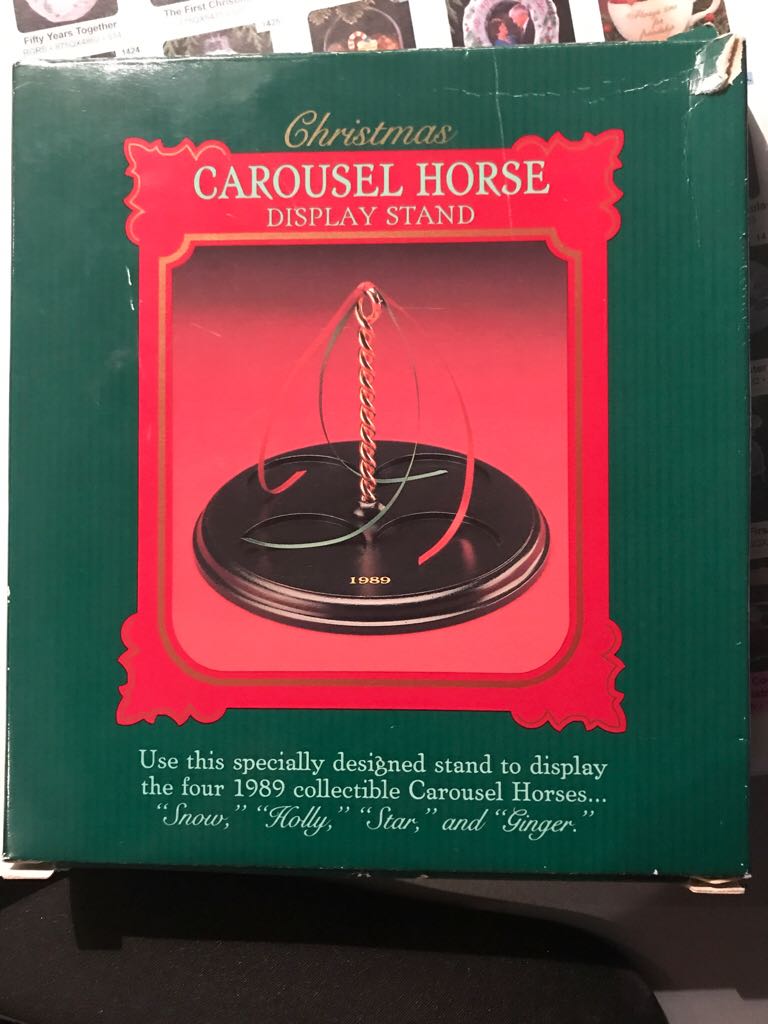 Carousel Horse Display Stand - Christmas Carousel Horse Collection (Keepsake Ornament) ornament collectible - Main Image 2