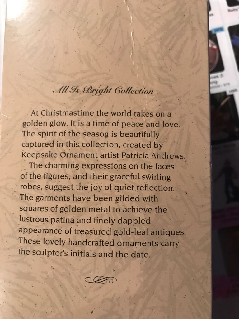 All Is Bright: Gentle Lullaby  (Keepsake Ornament) ornament collectible - Main Image 2