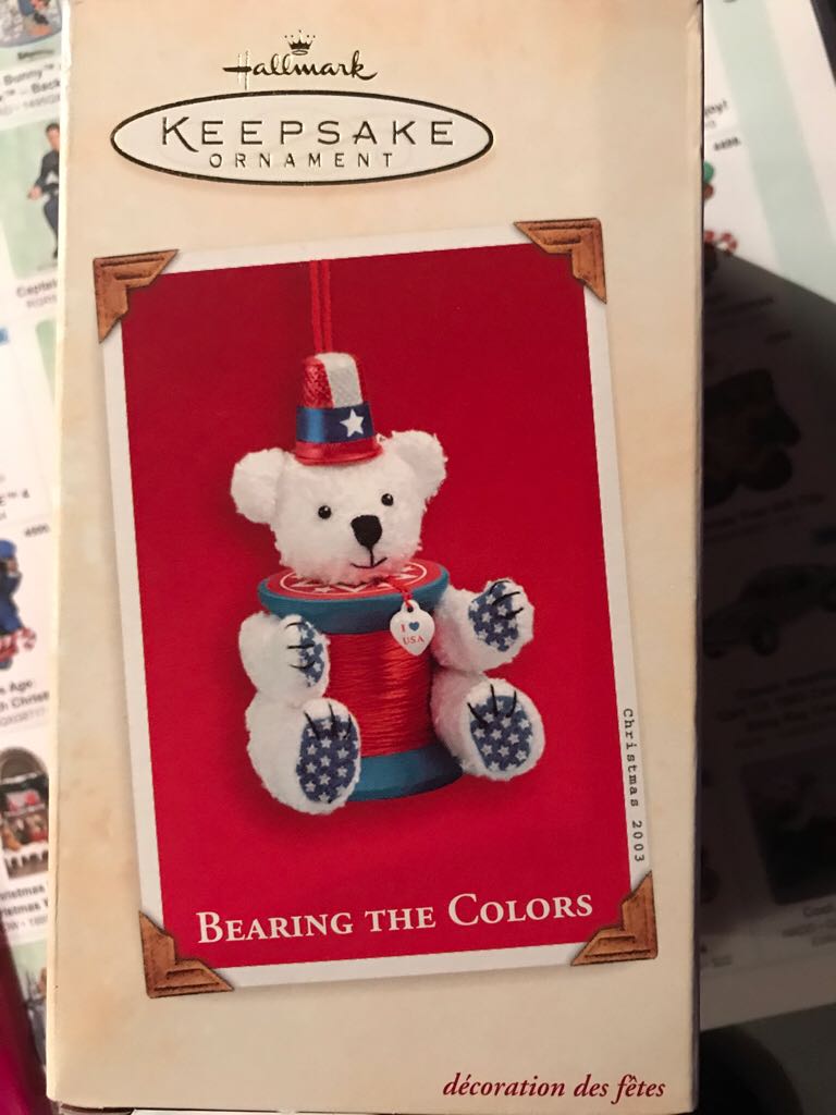 Bearing The Colors  (Keepsake Ornament) ornament collectible - Main Image 2
