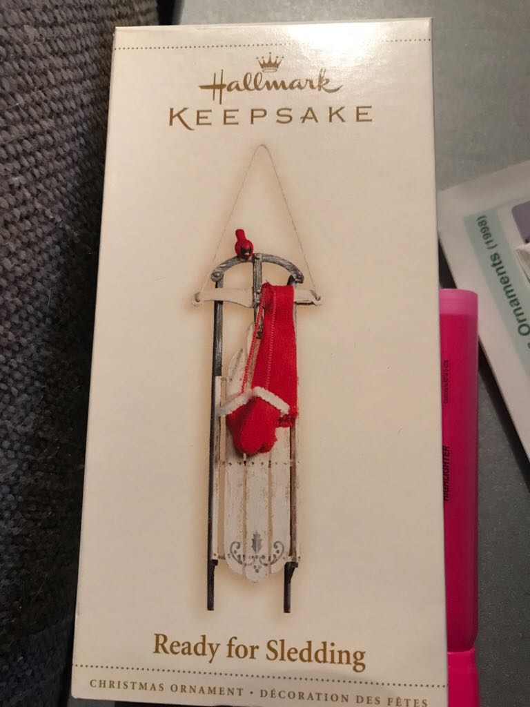 Winter Garden Ready For Sledding - Winter Garden Collection (Keepsake Ornament) ornament collectible - Main Image 2