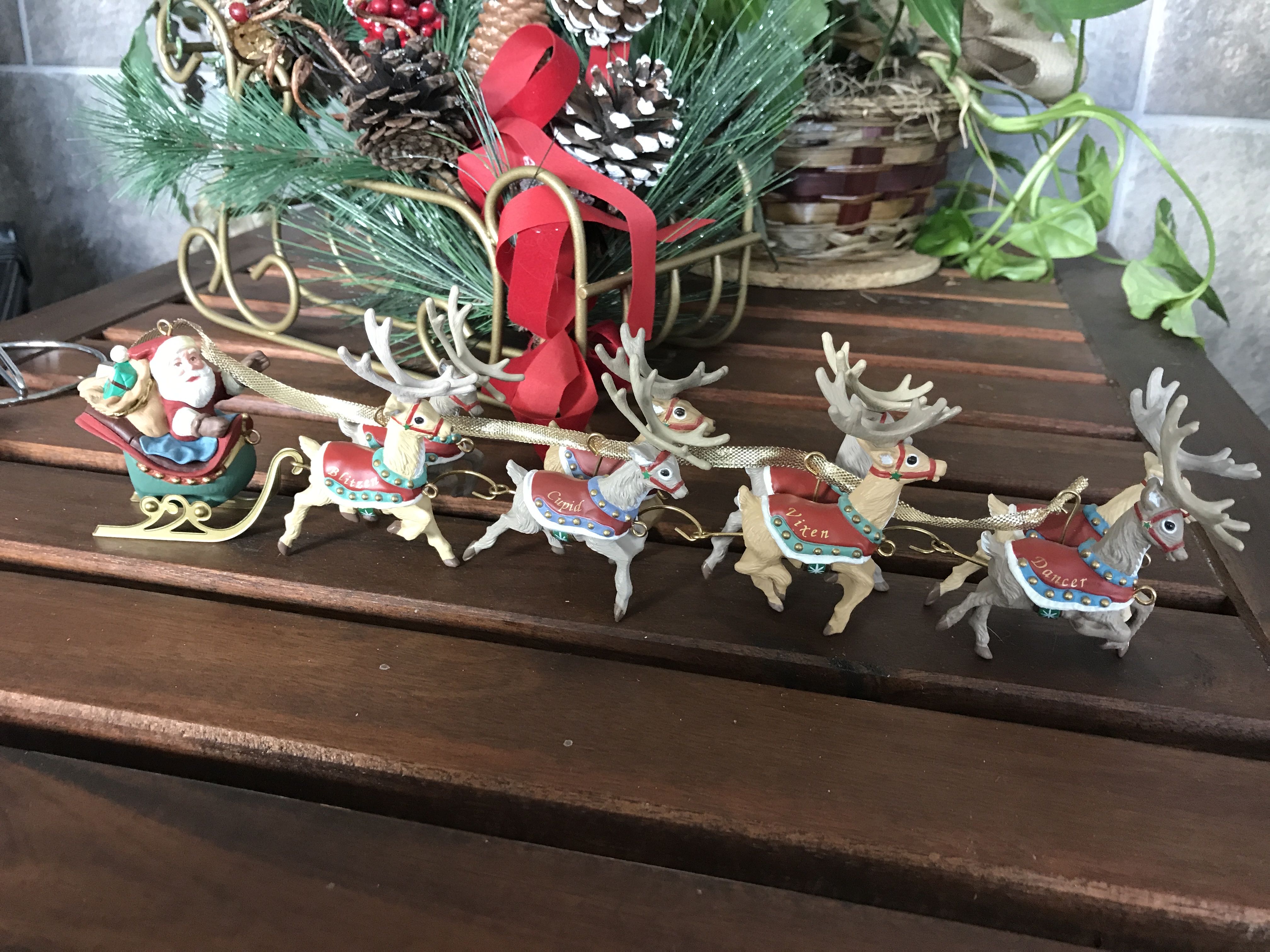 Prancer And Vixen - Santa And His Reindeer (Christmas) ornament collectible - Main Image 3