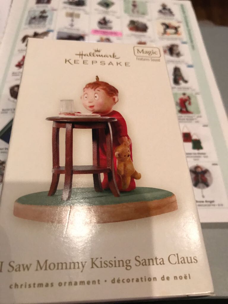 I Saw Mommy Kissing Santa Claus  (Keepsake Ornament) ornament collectible - Main Image 2