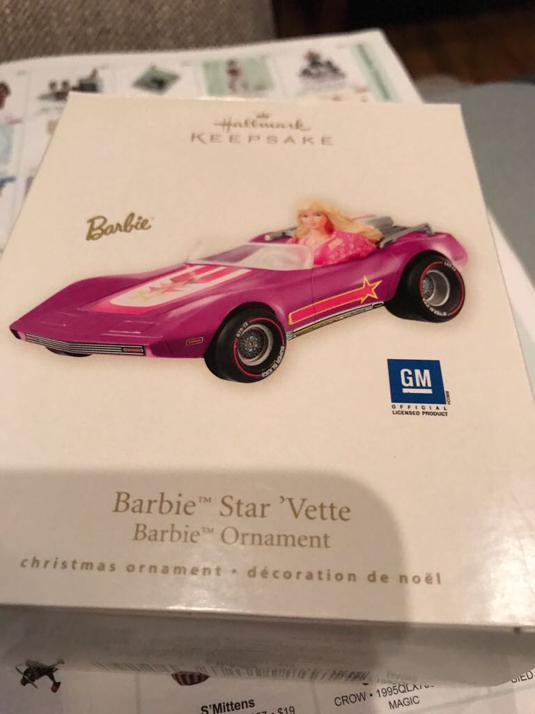 Barbie Star ’Vette* - Barbie Ornament (Keepsake Ornament) ornament collectible - Main Image 2