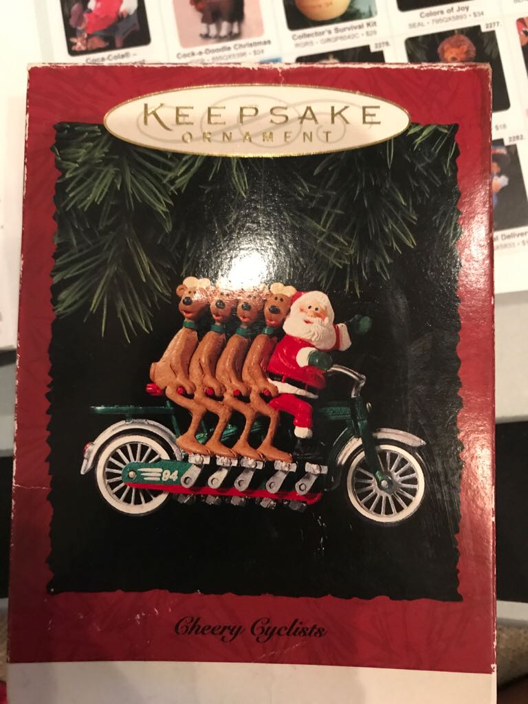 Cheery Cyclists  (Keepsake Ornament) ornament collectible - Main Image 2