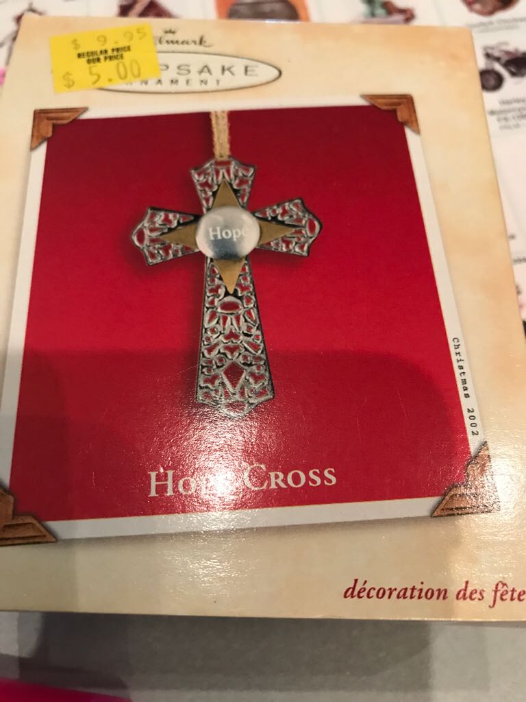Hope Cross  (Keepsake Ornament) ornament collectible - Main Image 2