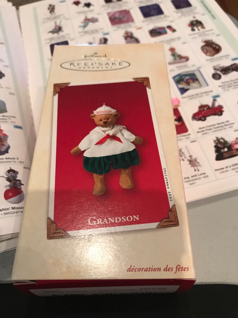Grandson  (Keepsake Ornament) ornament collectible - Main Image 2