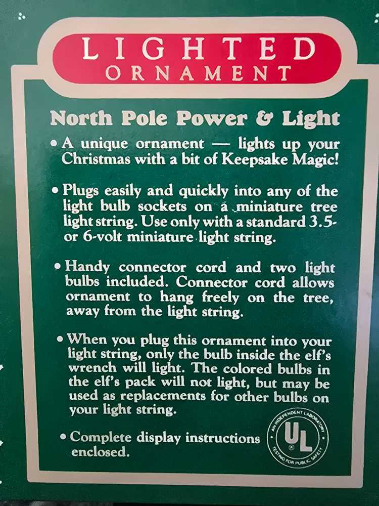 North Pole Power & Light - Magic Plug-in (Elf) ornament collectible - Main Image 3