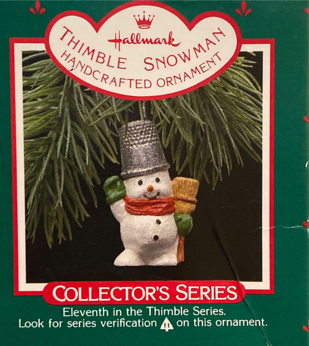 Thimble #11F Snowman - Thimble (Collectible Series) ornament collectible - Main Image 2