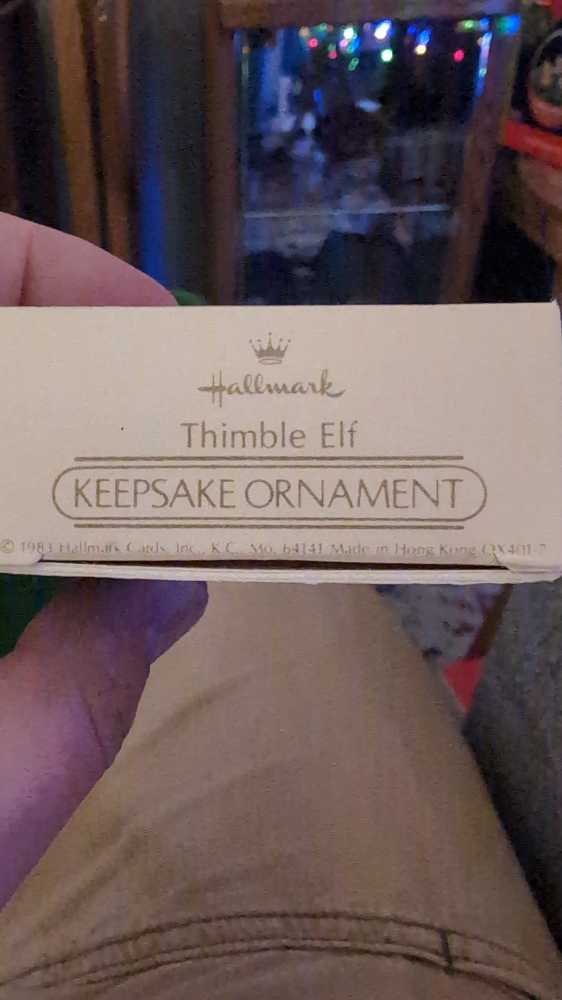 Thimble Elf - Thimble Series (Collector’s Series) ornament collectible - Main Image 3